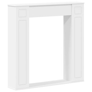 vidaXL Cadre de chemin&eacute;e Blanc 100 x 20 x 100 cm Bois d'ing&eacute;nierie