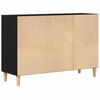 vidaXL Buffet Ch&ecirc;ne noir 103,5 x 35 x 70 cm Bois d'ing&eacute;nierie
