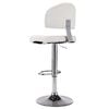 vidaXL Tabourets de bar lot de 2 blanc similicuir