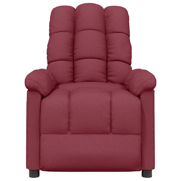 vidaXL Fauteuil inclinable Rouge bordeaux Tissu