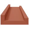 vidaXL &Eacute;tag&egrave;re Murale 4 pcs Rouge 40 x 9 x 3 cm Bois d'ing&eacute;nierie