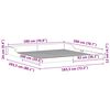 vidaXL Cadre de lit Blanc 180 x 200 cm Pin massif