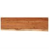 vidaXL &Eacute;tag&egrave;re murale rectangulaire massif acacia bordure assortie
