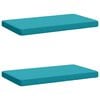 vidaXL Coussins de banc 2 pi&egrave;ces VUGHT 2 pc 100 % polyester Turquoise