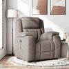 vidaXL Fauteuil de massage inclinable Taupe Tissu