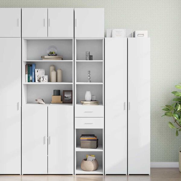vidaXL Armoire de rangement mince blanc 40x42,5x225 cm