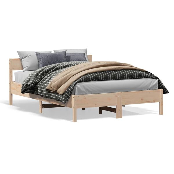vidaXL Cadre de lit sans matelas 120x200 cm bois de pin massif