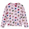 Sweatshirt pour enfants rose 128