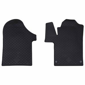 vidaXL Tapis de voiture 2 pcs Noir TPE