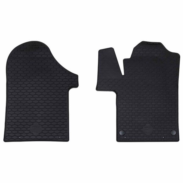 vidaXL Tapis de voiture 2 pcs Noir TPE