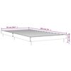 vidaXL Cadre de lit sans matelas ch&ecirc;ne fum&eacute; 90x190cm bois d'ing&eacute;nierie