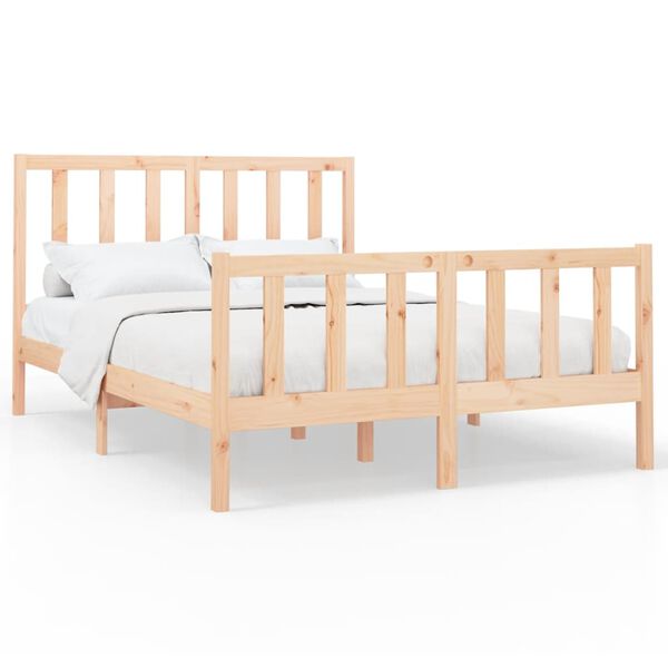 vidaXL Cadre de lit sans matelas 150x200 cm bois de pin massif