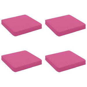 vidaXL Coussins de si&egrave;ge 4 pi&egrave;ces VUGHT 4 pc 100 % polyester Rose