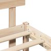 vidaXL Cadre de lit Marron 120 x 190 cm Bois de pin massif