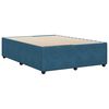 vidaXL Cadre de lit sans matelas bleu 140x200 cm velours