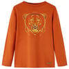 T-shirt enfants &agrave; manches longues rouille clair 128