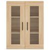 vidaXL Armoires murales 2 pcs chêne sonoma bois d'ingénierie