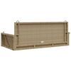 vidaXL Balancelle beige 119x56x48 cm r&eacute;sine tress&eacute;e