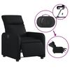 vidaXL Fauteuil inclinable &eacute;lectrique Noir Similicuir
