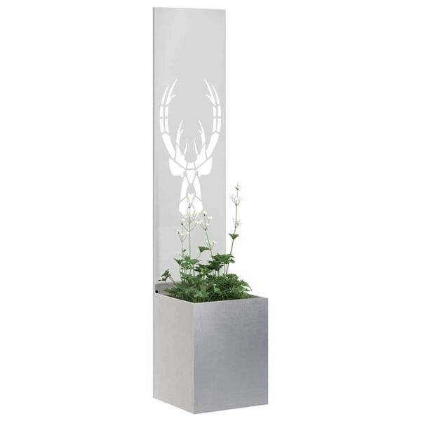 vidaXL &Eacute;cran de confidentialit&eacute; de jardin Argent 32 x 140 cm