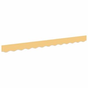 vidaXL Remplacement de lambrequin Sable 381 x 20 cm Polyester