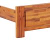 vidaXL Cadre de lit Bois d'acacia massif 100x200 cm