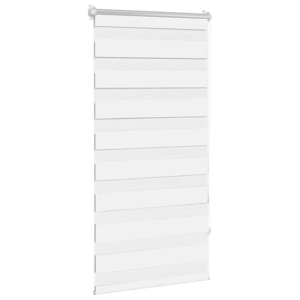 vidaXL Store v&eacute;nitien z&eacute;br&eacute; 60,9 x 120 cm, largeur du tissu 56,7 cm, blanc