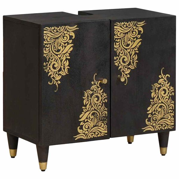 vidaXL Ensemble de Meubles de Salle de Bain avec tiroir 5 pcs Noir