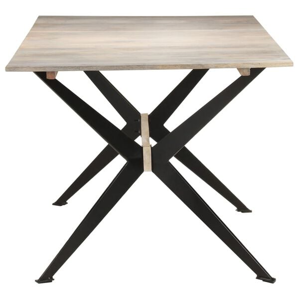 vidaXL Table &agrave; manger 180x90x76 cm Bois de manguier massif