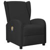 vidaXL Fauteuil de massage Noir Similicuir