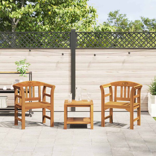 vidaXL Banc rose Naturel 68,5 x 46 x 82,5 cm Bois d'Acacia Massif