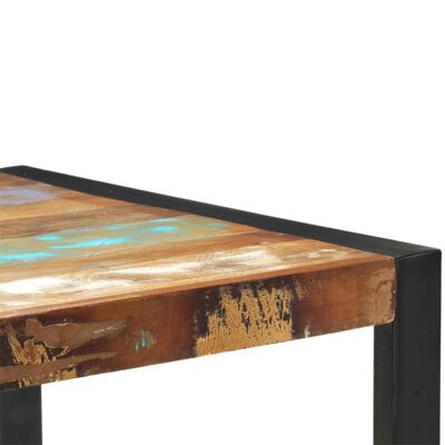 vidaXL Table de bar 110x60x110 cm Bois massif de récupération