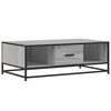 vidaXL Table basse sonoma gris 100x57x35 cm bois d'ing&eacute;nierie et m&eacute;tal