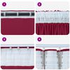 vidaXL Rideaux en velours 2 pcs Rouge bordeaux 245 x 140 cm Velours