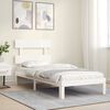 vidaXL Cadre de lit sans matelas blanc bois de pin massif