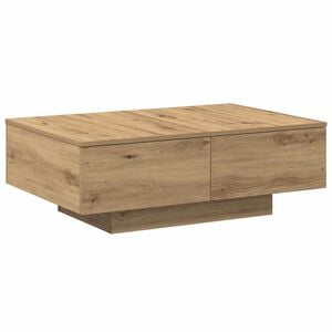 vidaXL Table basse chêne artisanal 90x60x31 cm bois d'ingénierie