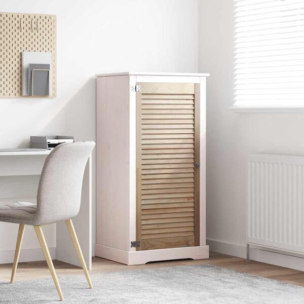 vidaXL Porte de Cabinet Naturel 140.5 x 2 x 59.5 cm Bois de pin massif
