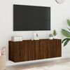 vidaXL Meubles TV muraux 2 pcs ch&ecirc;ne marron 60x30x41 cm