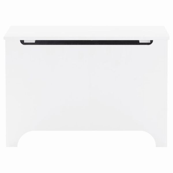 vidaXL Bo&icirc;te de rangement avec couvercle RANA blanc bois massif de pin