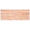 vidaXL Comptoir de salle de bain marron 160x60x(2-4) cm bois trait&eacute;