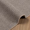 vidaXL Tapis de surface Carr&eacute; LUGO Taupe 240 x 240 cm Polyester