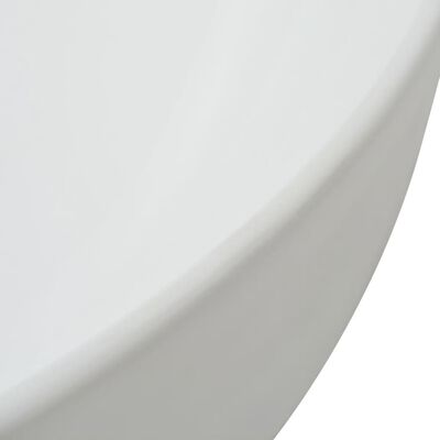 vidaXL Lavabo ronde Céramique Blanc 41,5 x 13,5 cm
