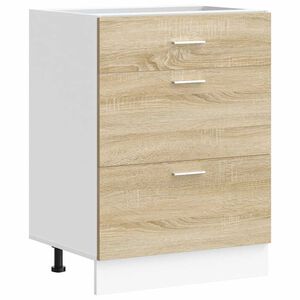 vidaXL Meuble bas de cuisine "Lyon" Ch&ecirc;ne Sonoma Bois d'ing&eacute;nierie