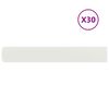 vidaXL Bordure de Pelouse 30 pc 15 x 103 cm Acier Blanc