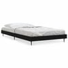 vidaXL Cadre de lit sans matelas noir 90x190 cm bois ing&eacute;nierie