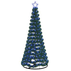 vidaXL Sapin de No&euml;l brillant avec LED et socle EKENAS 180 cm 220 LED