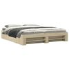 vidaXL Cadre de lit sans matelas ch&ecirc;ne sonoma 200x200 cm
