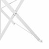 vidaXL Chaise de jardin pliante 2 pcs Blanc 42 x 46 x 82cm M&eacute;tal