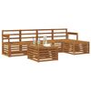 vidaXL Ensembles de canap&eacute;s 6 pcs Naturel Bois d'Acacia Massif
