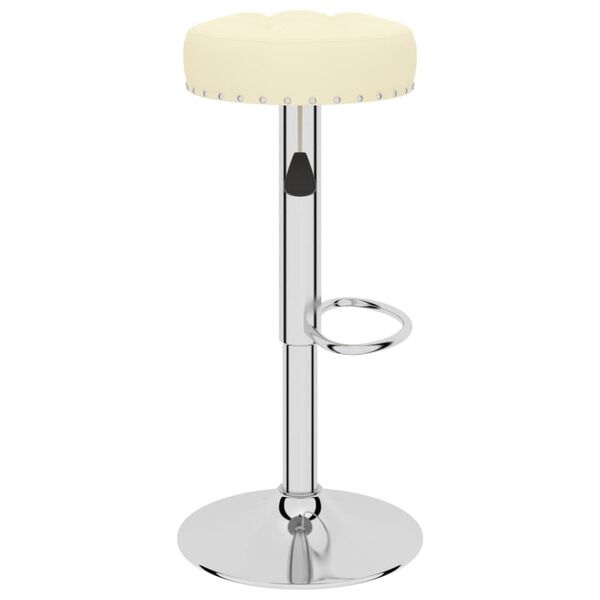 vidaXL Tabourets de bar lot de 2 crème tissu